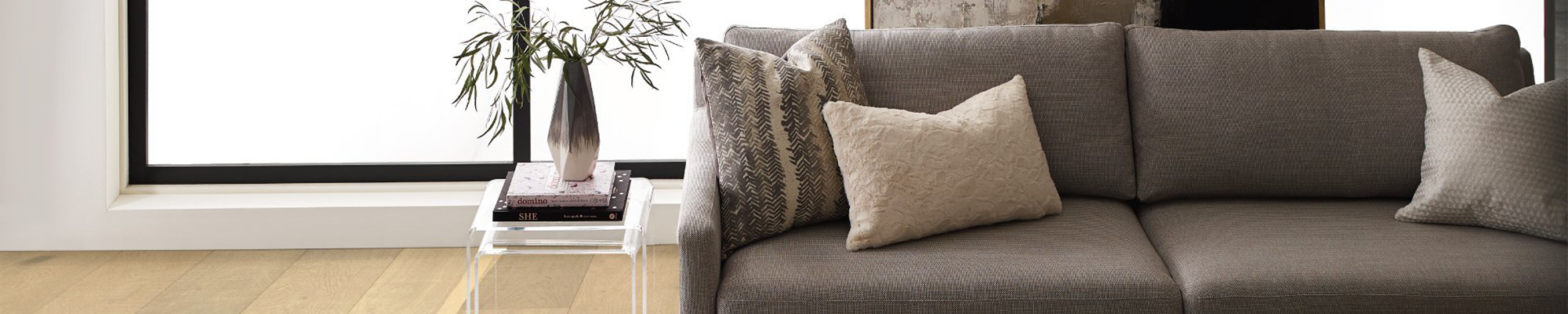 grey couch in living room - Big Dog Flooring in Indianapolis, IN